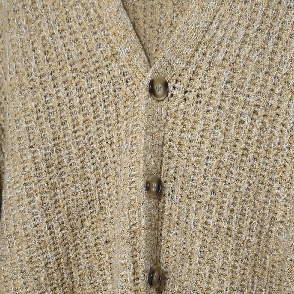 ASOS DESIGN Super Oversized Ribbed Knit Button Cardigan Tan Small Large RUNS BIG - Picture 6 of 13